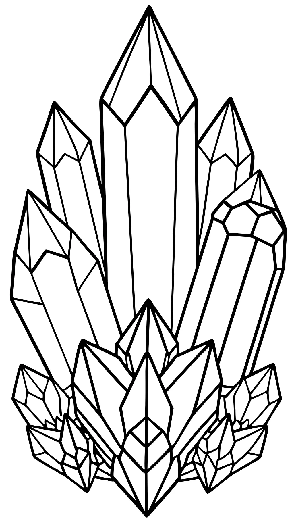 coloring pages crystals